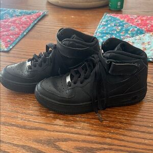 Kids Nike Air AF1 Black 4.5y